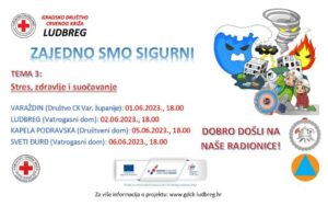 Gradsko društvo Crvenog križa Ludbreg: Projekt “Zajedno smo sigurni”
